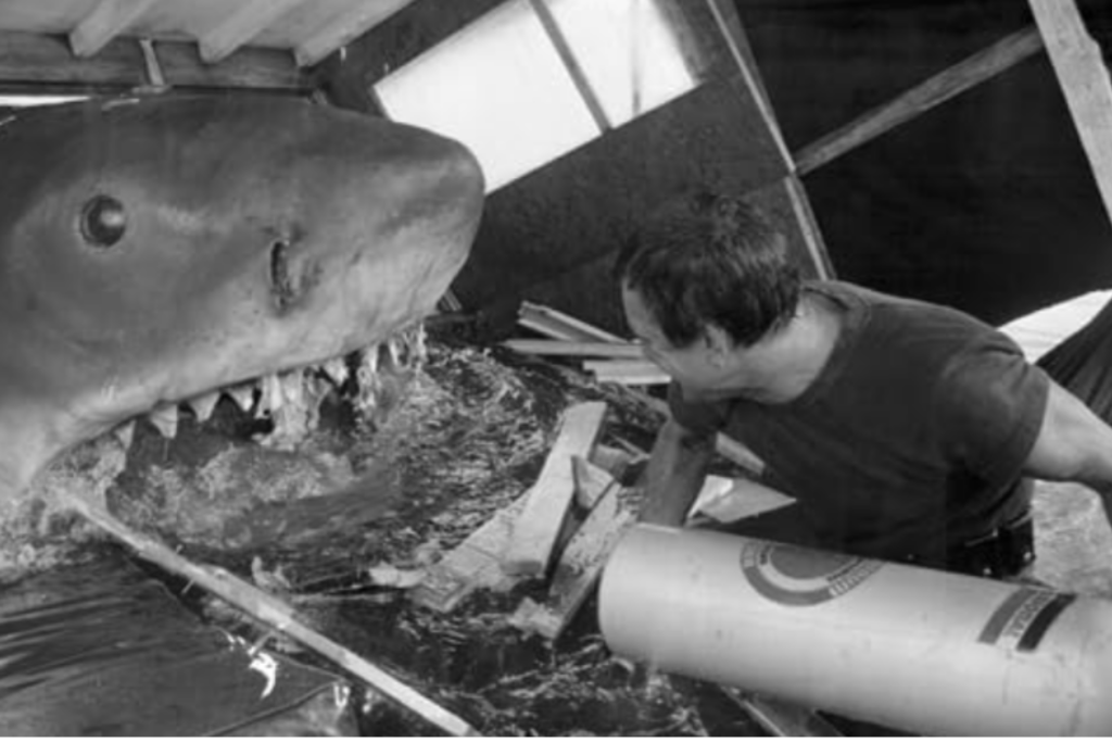 Jaws shark horror movie scene
