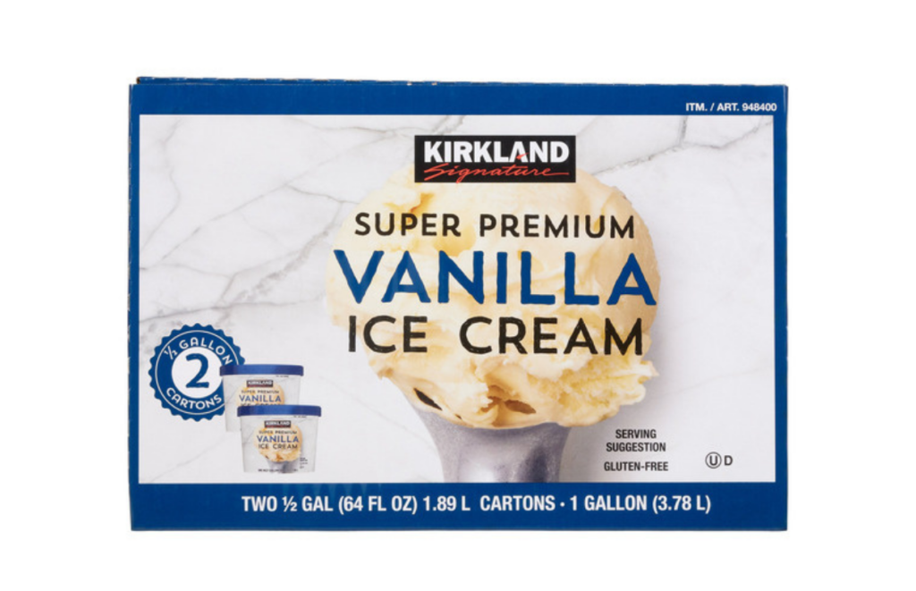 Kirkland Signature Super Premium Vanilla Ice Cream