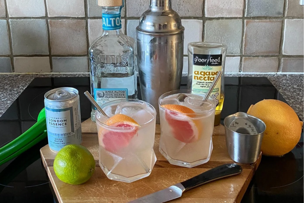 Paloma cocktails at home
