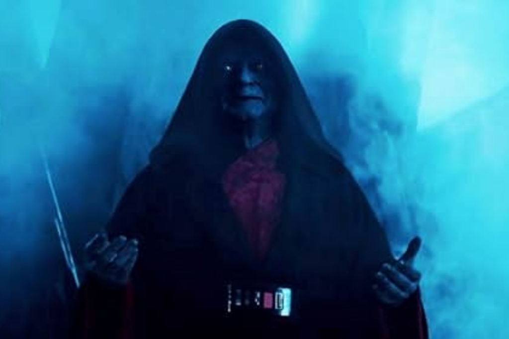 Resurrected Emperor Palpatine in Star Wars: The Rise of Skywalker