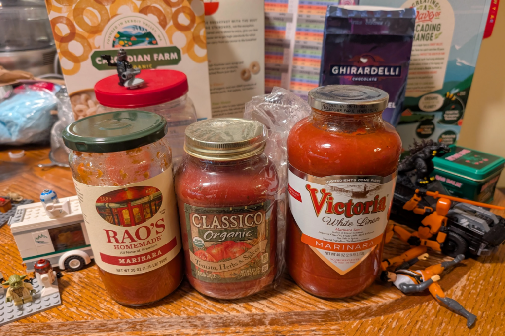 Spaghetti Sauce in a Jar Brands