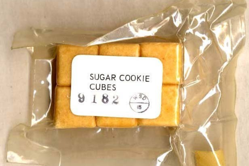 Sugar Cookie Cubes as part of the Apollo 11 menu