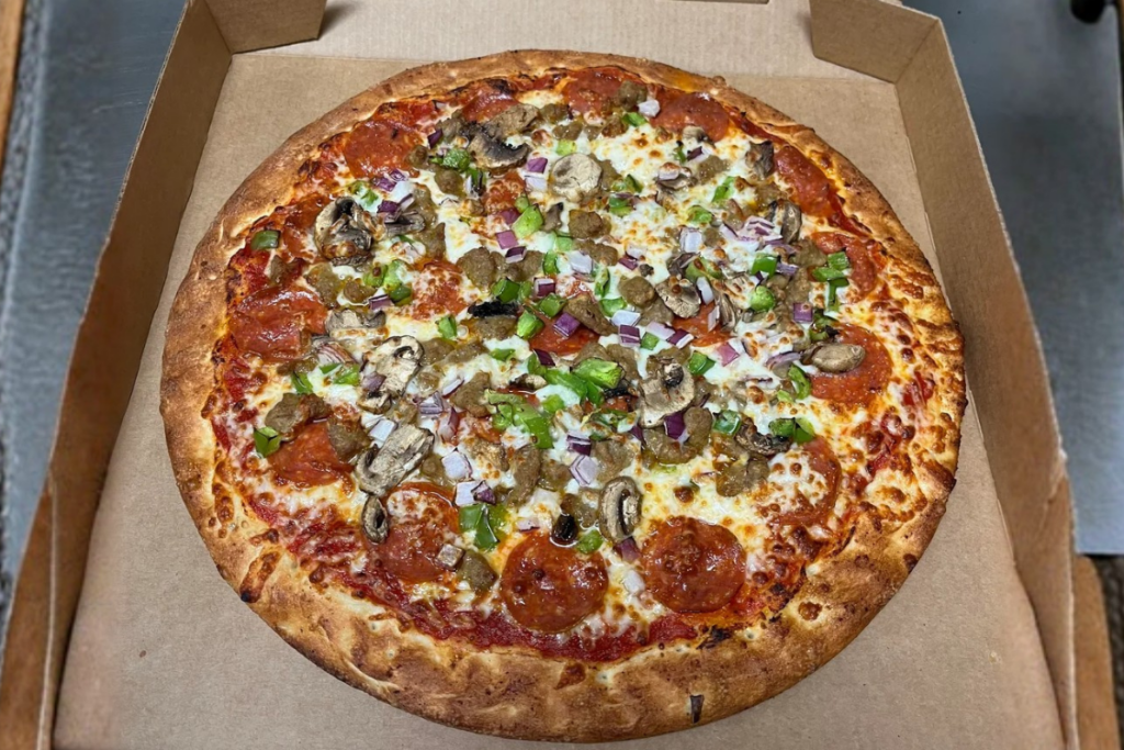 Supreme Pizza in box
