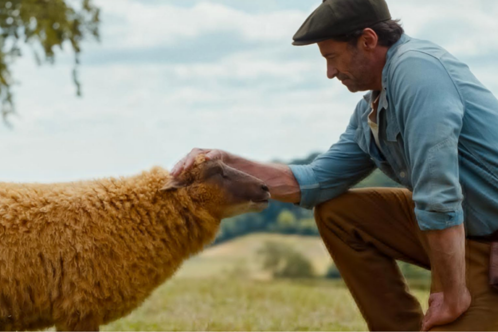 The Sheep Detectives movie with a flock of sheep solving a mystery