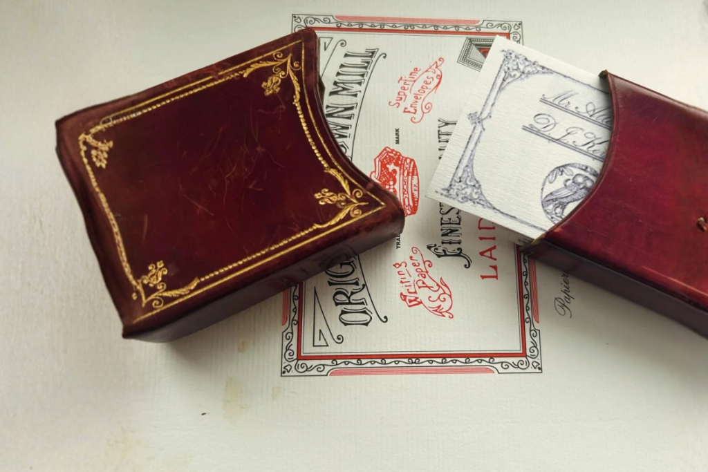 Victorian-inspired calling cards