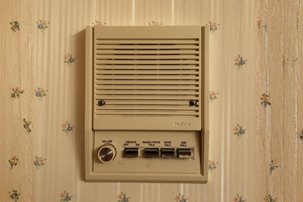 Old house with a vintage intercom system