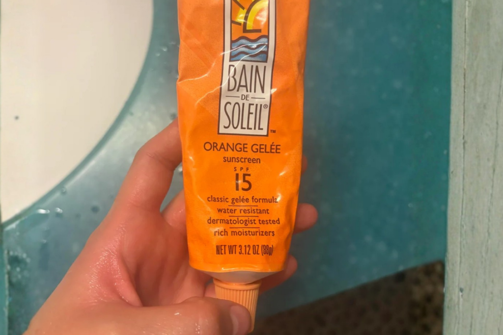 Vintage sunscreen tube