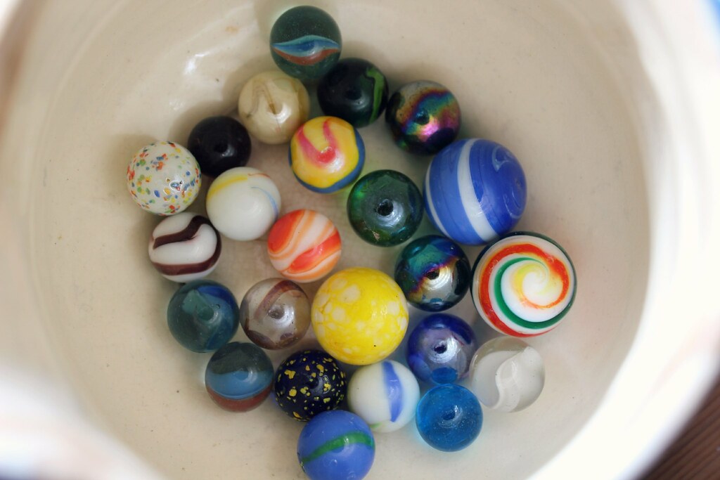 glass marbles collection