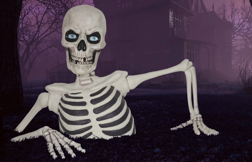 giant ground breaking skeleton
