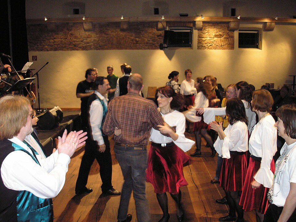 Dancing the Haymakers' Jig at an Irish