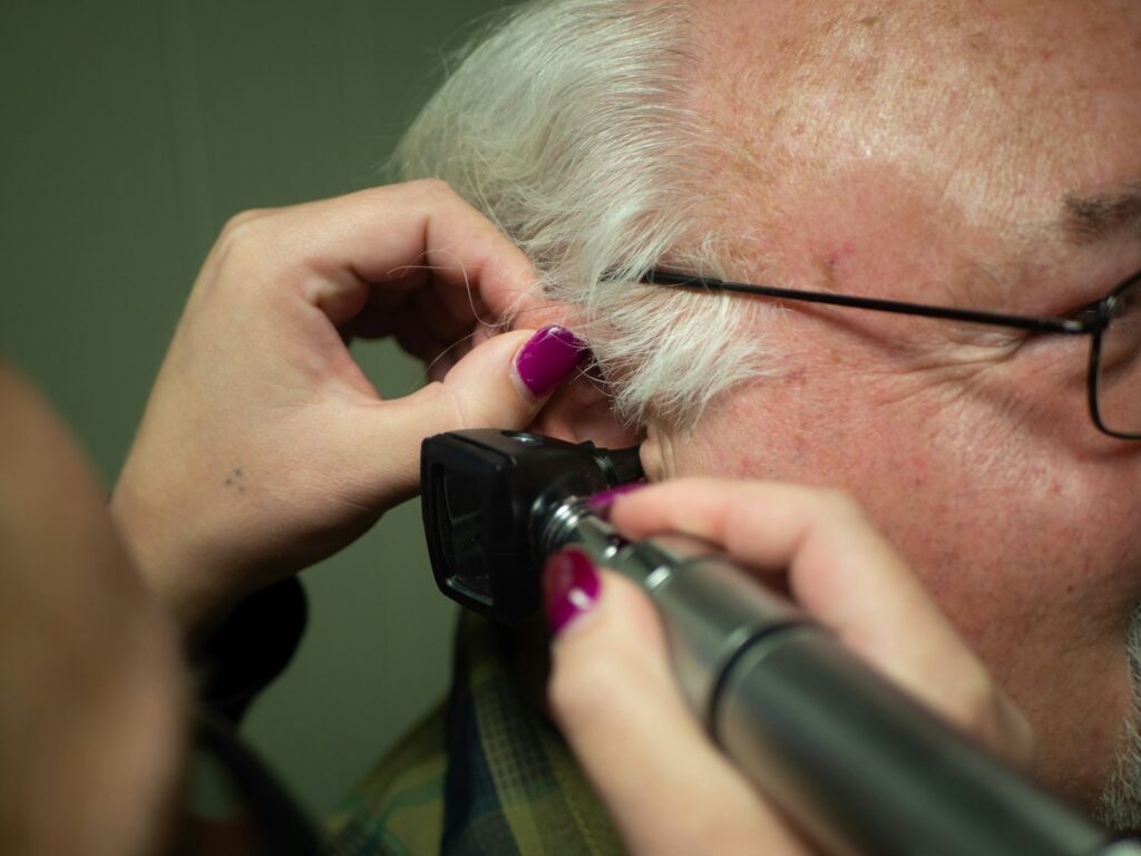 Hearing test for a senior adult
