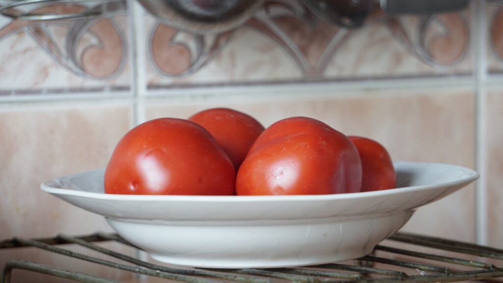 a bowl of tomatoes