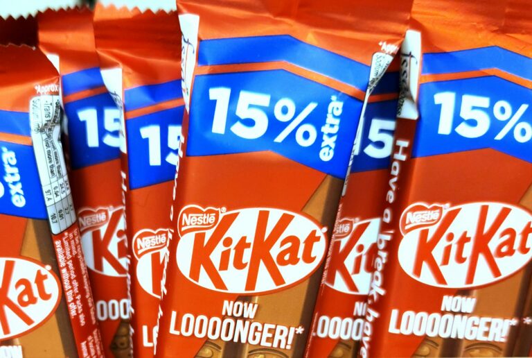 Kit kat bars offer 15% extra.