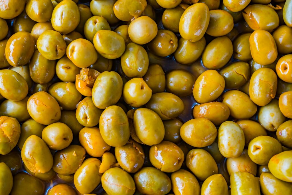 a pile of olives